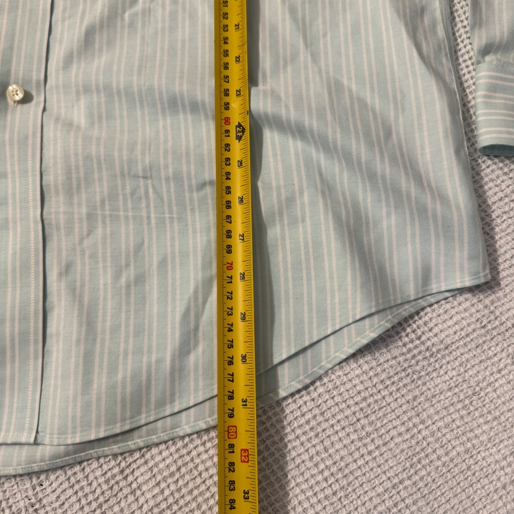Brooks Brothers Mens Non-Iron Supima Cotton Striped Shirt Traditional Fit Blue L - Picture 6 of 8